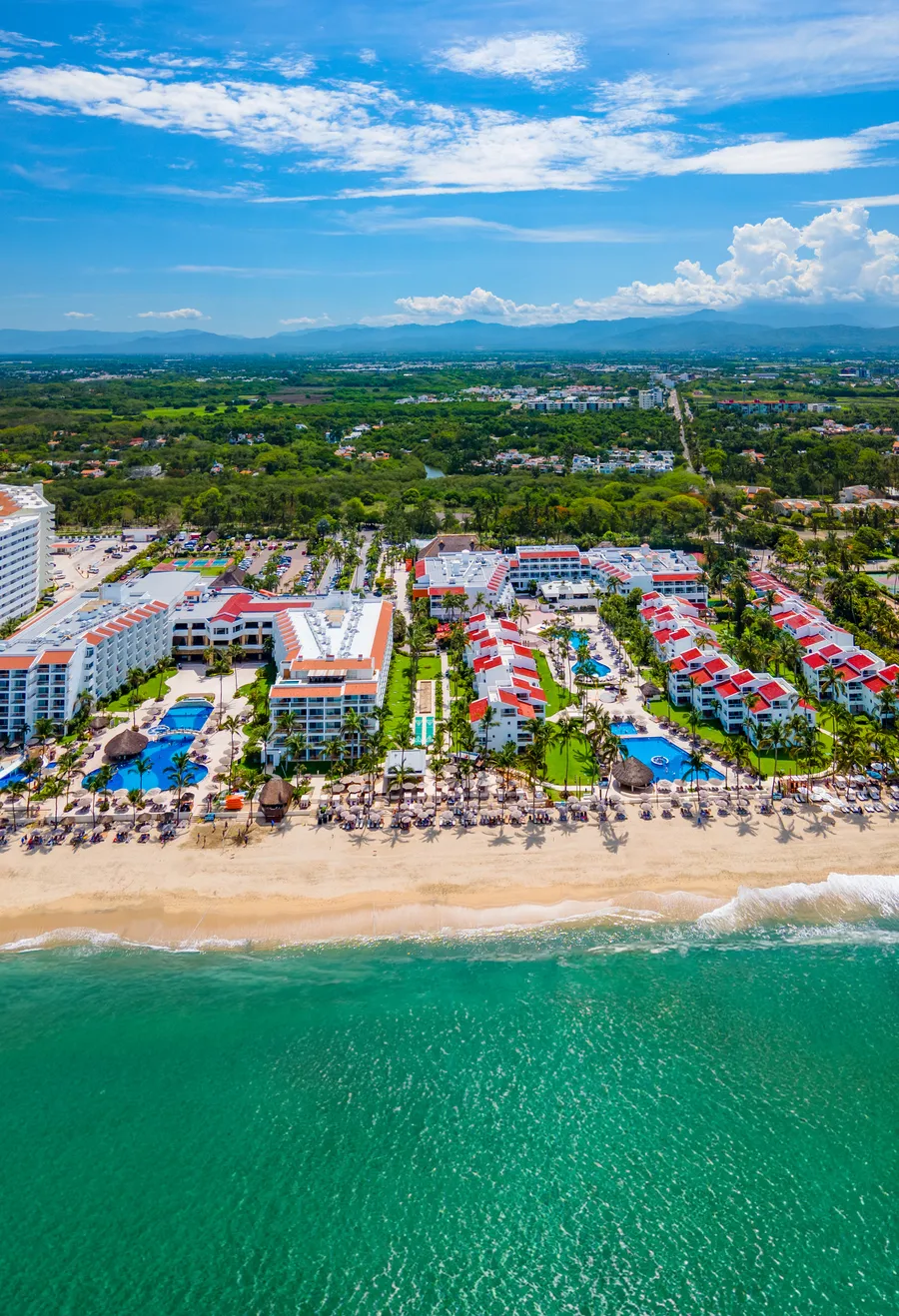 Aereal view of the resort Marival Armony Luxury Resort & Suites in Punta de Mita.
