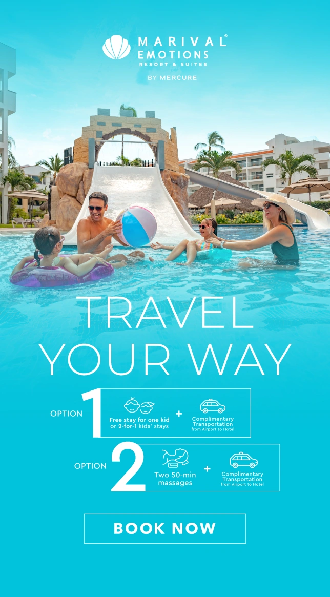 The beach is even better when you choose your benefits Family Resort Mexico