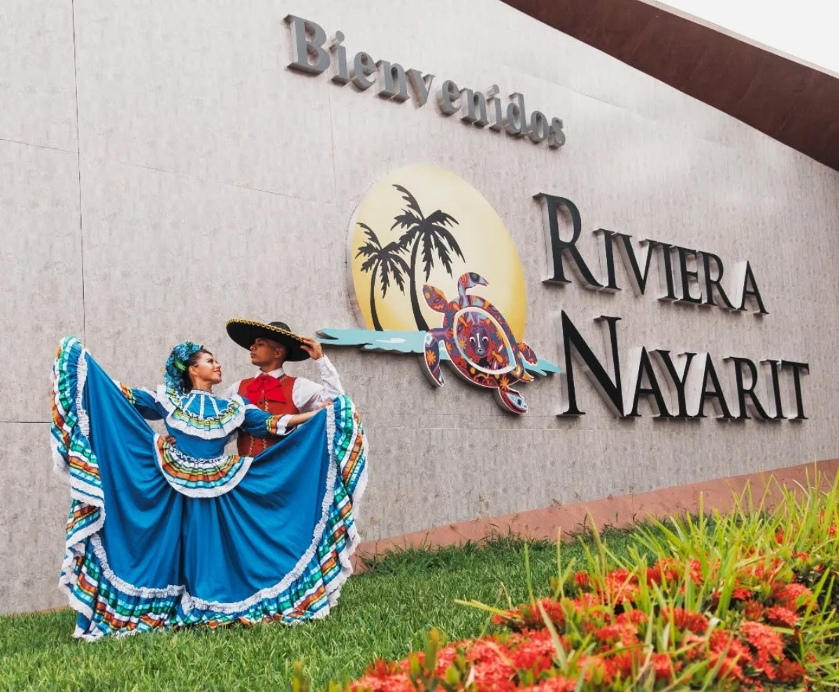 Nuevo Vallarta Beach in front of the resort